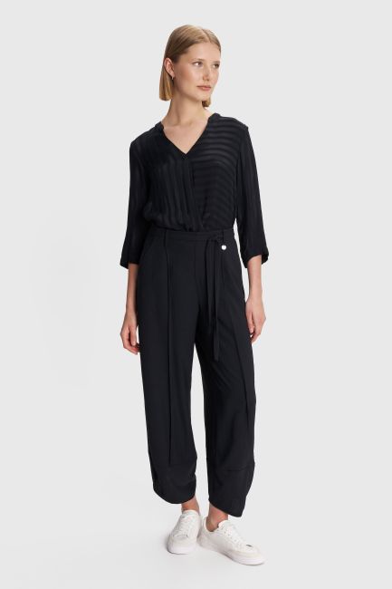 Barrel leg trousers - Black