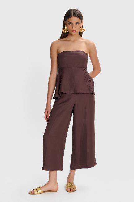 Strapless top - Chocolate