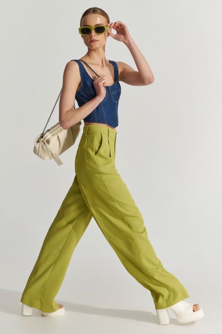 Παντελόνι tailored - Lime