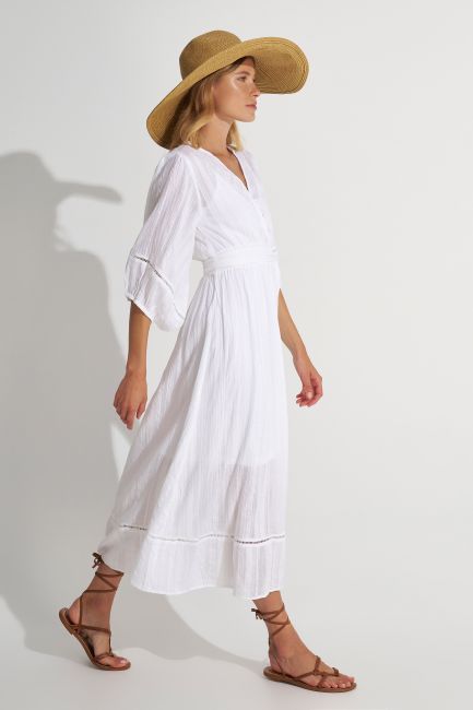 Φόρεμα μακρύ με εσωτερικό - White