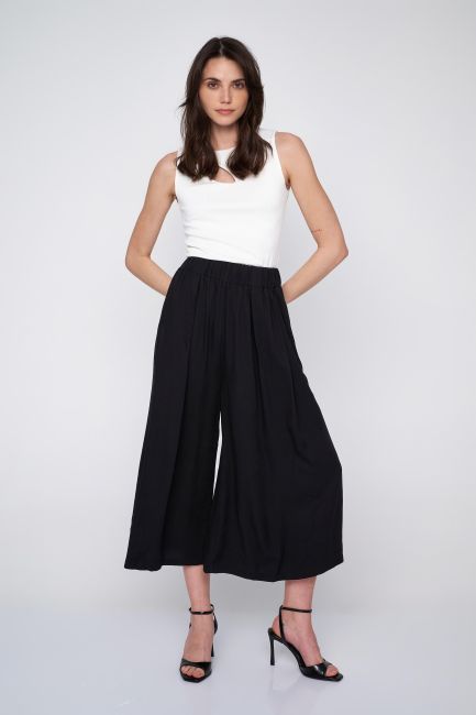 Monochrome jupe culotte - Black