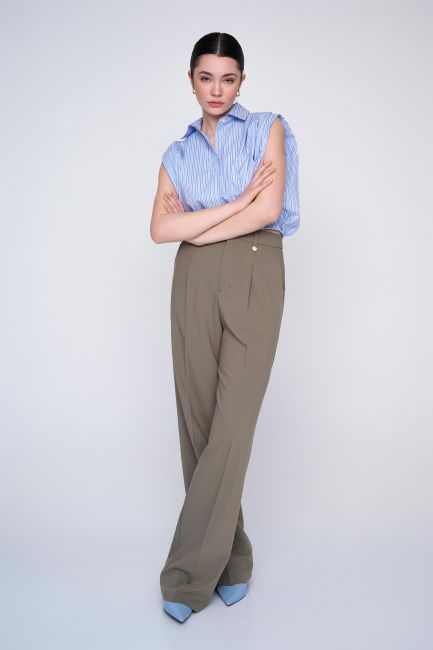 Tailored pleat trousers - Elephant
