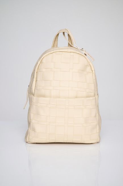 Knitted backpack - Beige